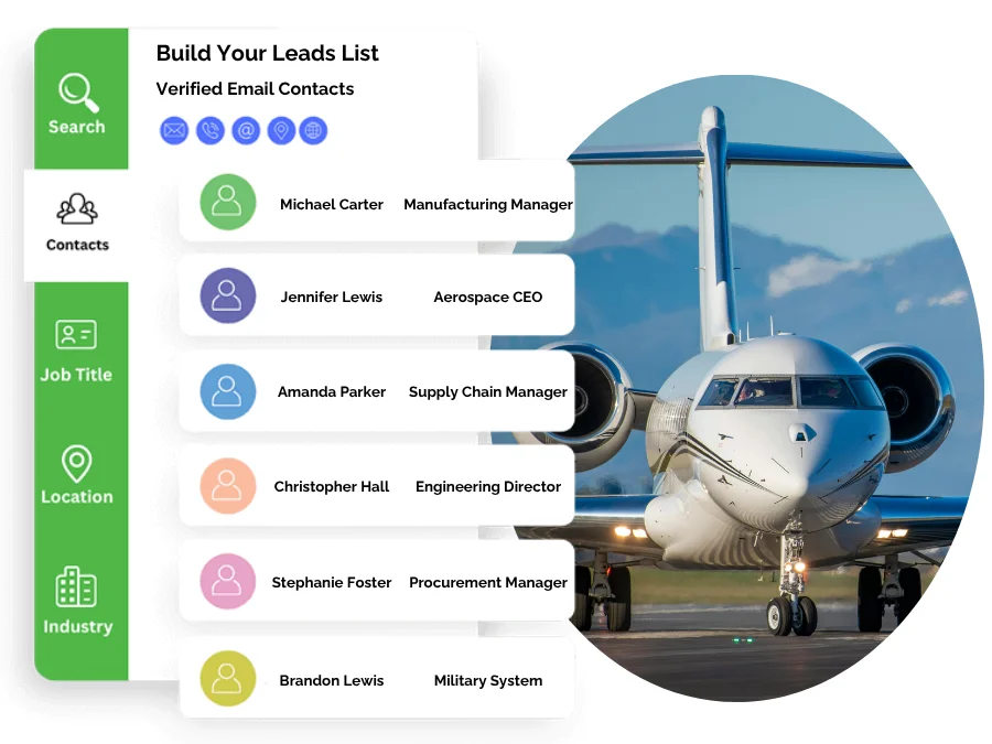 Verified Aerospace and Defence Email List Database