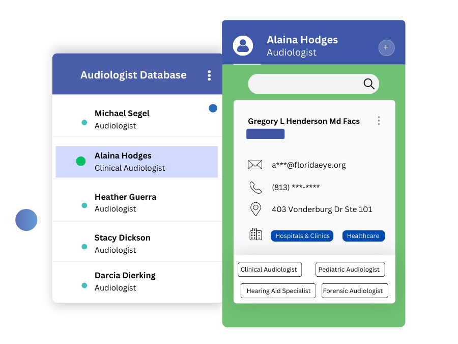 audiologist mailing list