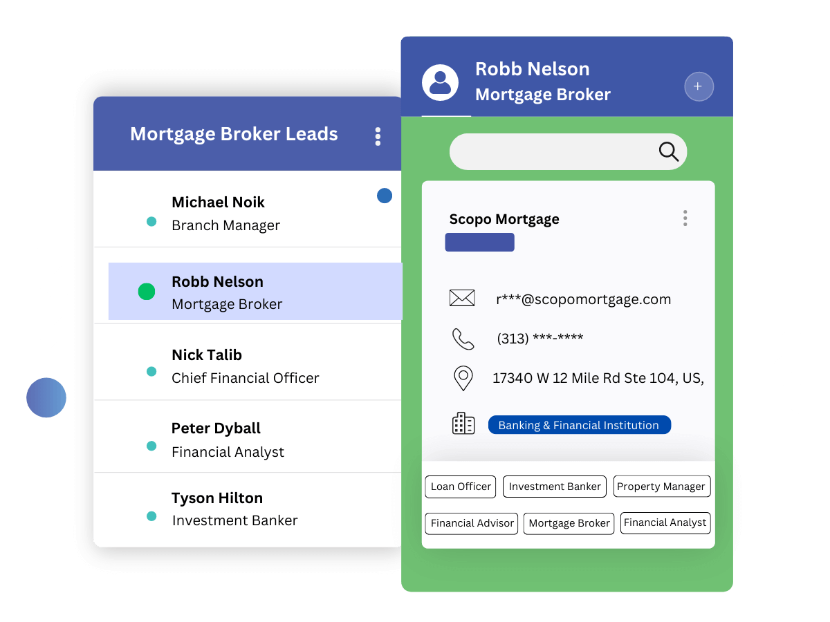 mortgage broker mailing list