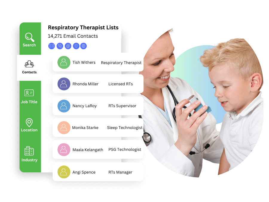 respiratory therapist email list