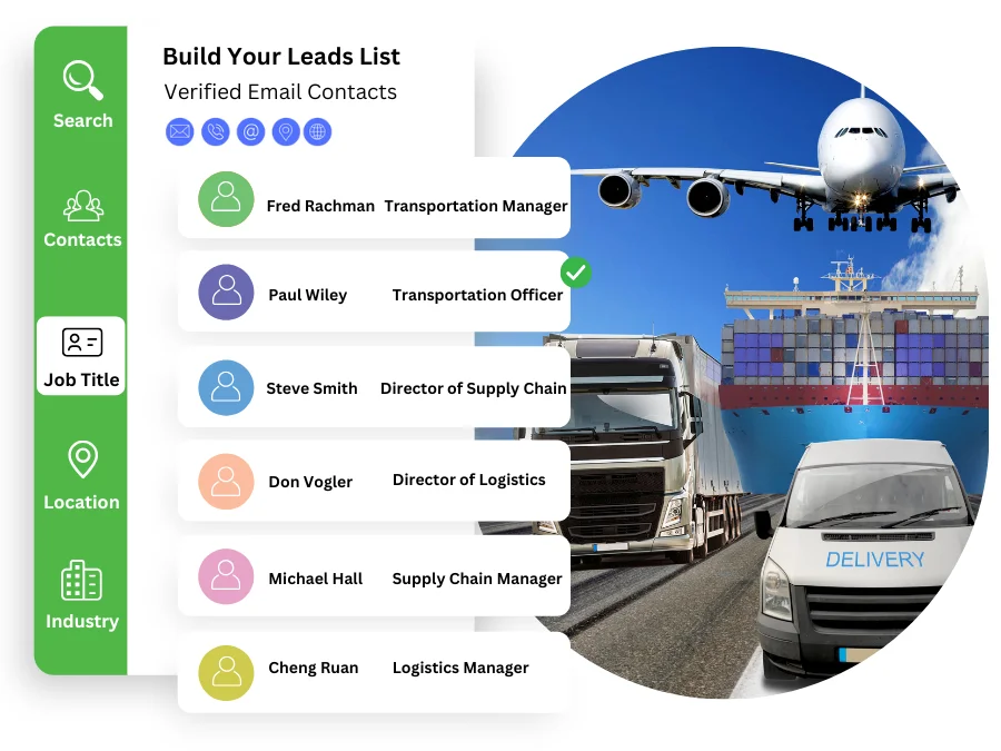 verified transportation industry email database