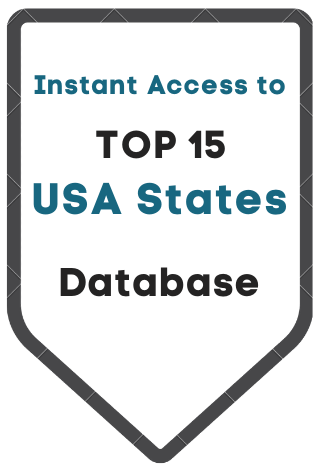 Access USA Top 15 States Database