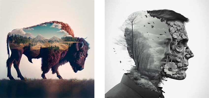 double-exposure-of-midjourney