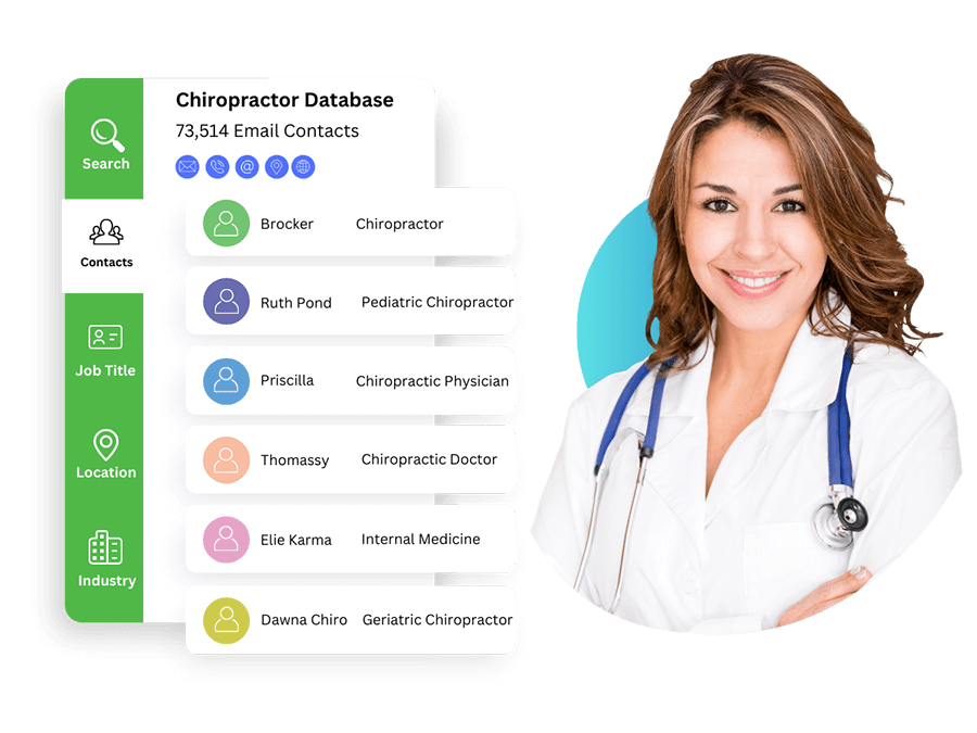 Chiropractors Email List
